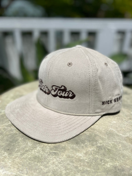 Porch Tour Hat - Tan w/ Brown Logo